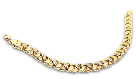 14K Gold Two toned Bracelet