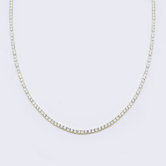 14K Penelope Cubic Zirconia Tennis Chain Necklace