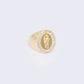 14K St. Judas Pave Mens RIng