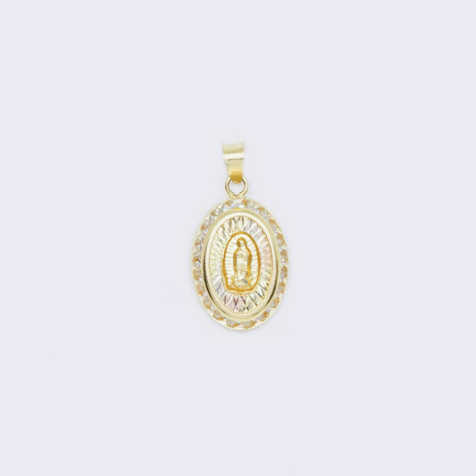 Oval Cubic Zirconia Virgin Mary