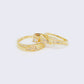 14K 0.51CT Diamond Men & Women's Engagement Ring Trio Bridal Sets