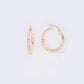 14K NEW HOOP Classic Plain Hoops 15mm/20mm/25mm