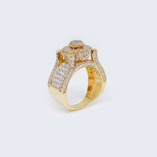 14K Gold Jesus Face Ring