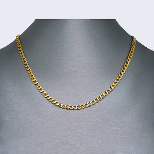 14K  SEMI SOLID MIAMI CUBAN CHAIN 23" 5.8mm