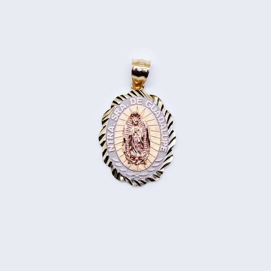 14K Virgen de Guadalupe Pendant Charm