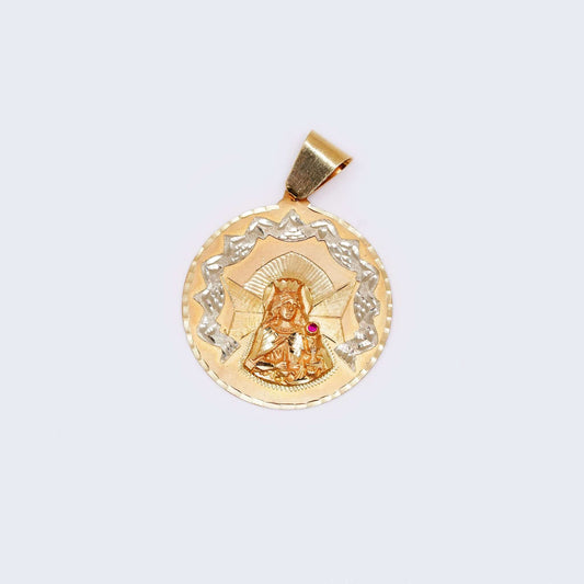 14K Gold Saint Barbara Charm Pendant