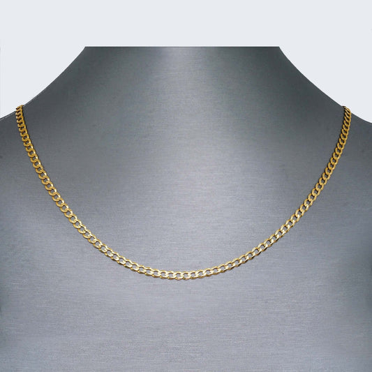 14K CUBAN CURB SOLID CHAIN