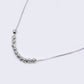 14K White Gold Bead Manual Chocker