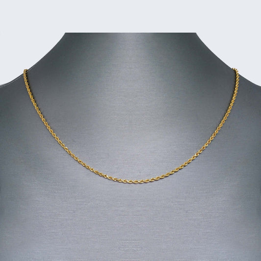 14K HOLLOW ROPE CHAIN