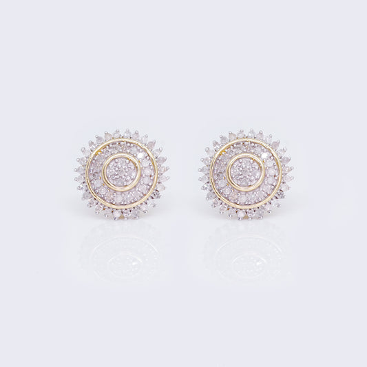 10K Clare Rounded 0.33ct Diamond Stud Earrings