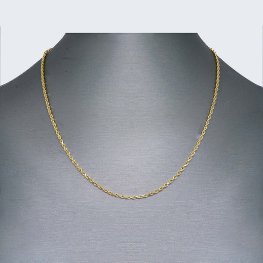 14K HOLLOW ROPE CHAIN