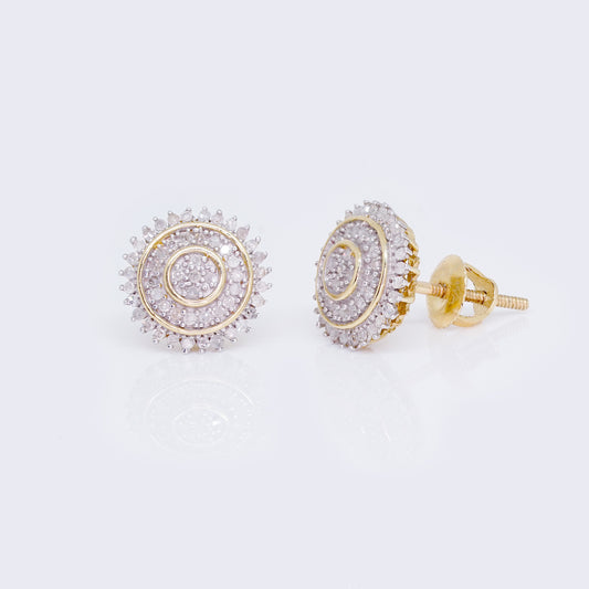 10K Clare Rounded 0.33ct Diamond Stud Earrings