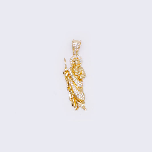 14k Yellow Gold Saint Jude judas Pendant