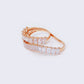 14K Cubic Zirconia 2 Finger Ring