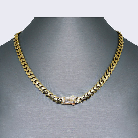 14K Monaco with Cubic Zirconia Link Chocker