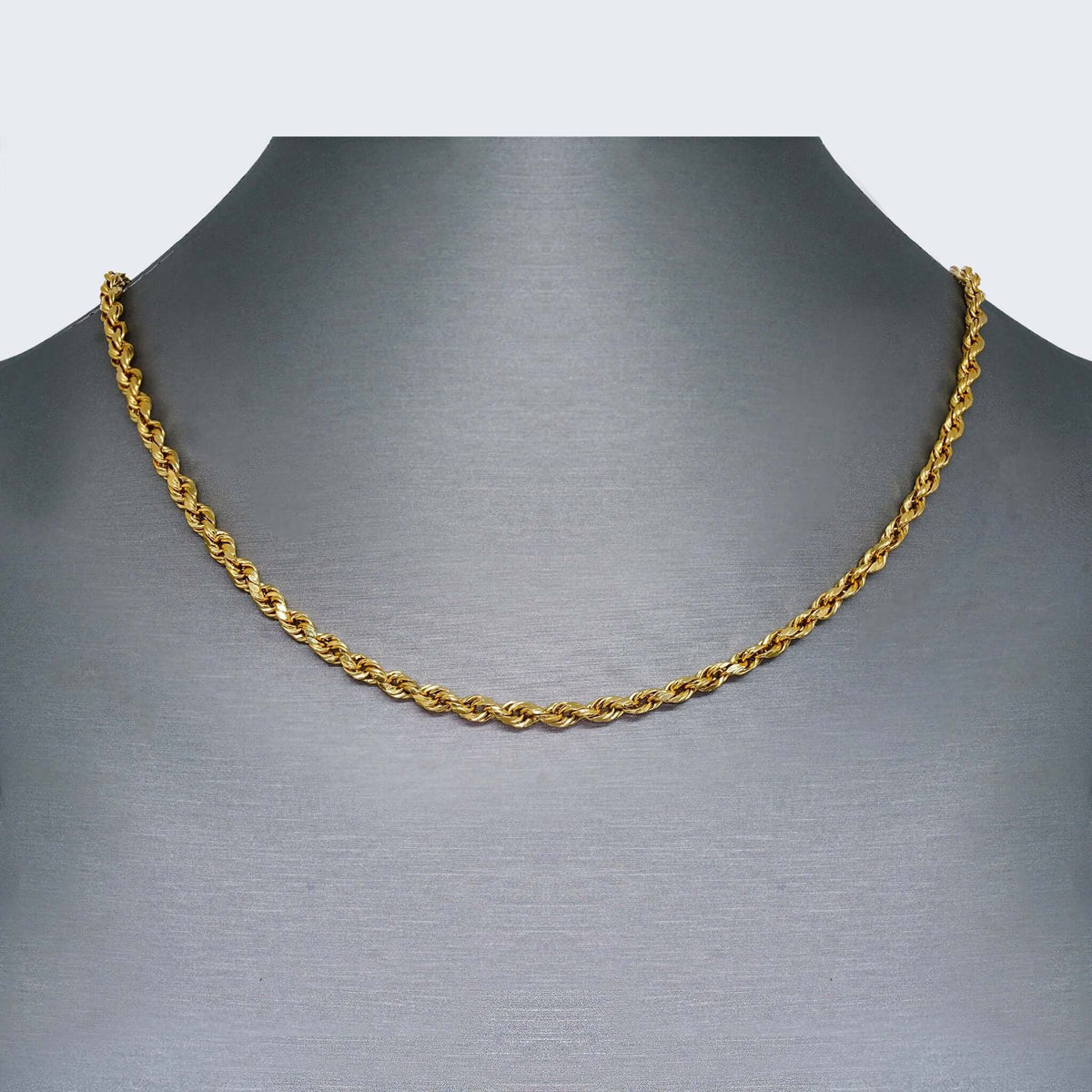 False Rope Chain 14K HOLLOW ROPE CHAIN