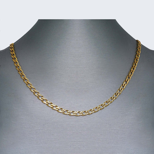 14K YELLOW GOLD ROMBO SOLID CHAIN