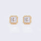 14K Baguette 0.47ct Diamond Stud Earrings