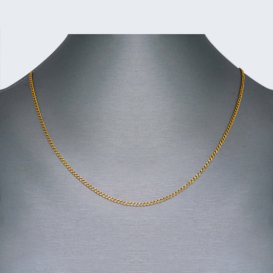 14K SOLID CUBAN YELLOW CHAIN