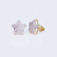 10K Star 0.48ct Diamond Stud Earrings