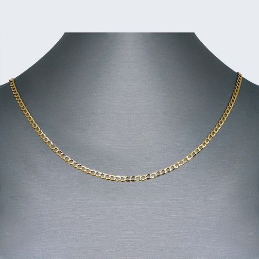 14K HOLLOW CUBAN TWO TONE CHAIN