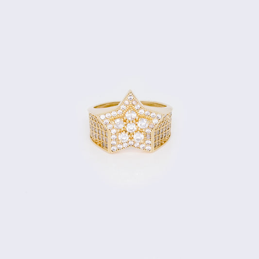 14K Cubic Zirconia Super Star Cubic Zirconia Ring