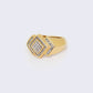 14K Baguette Cut Channel Set 1.88ct Diamond Men Ring