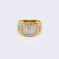 14K 0.75ct Diamond Baguette Ring