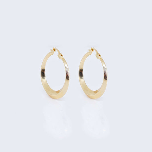 14K Gold Classic Hoop Earrings