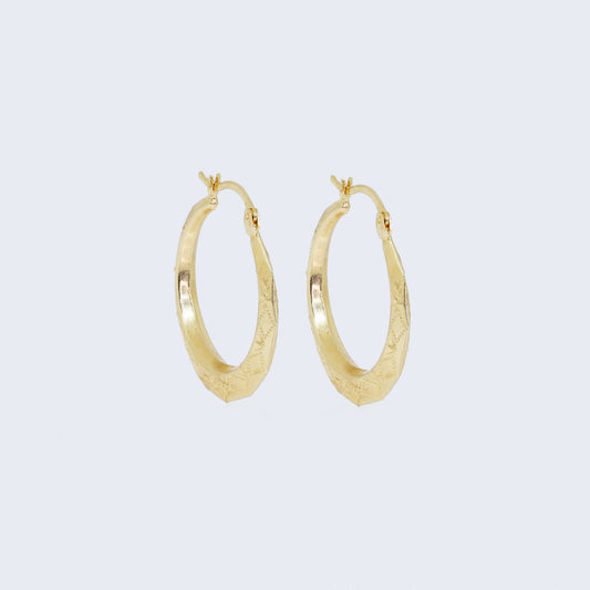 14K Gold Classic Hoop Earrings