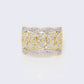 14K 0.84ct Diamond Curb Link Ring