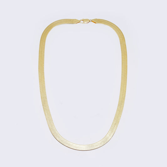 14K Herringbone Chain Necklace