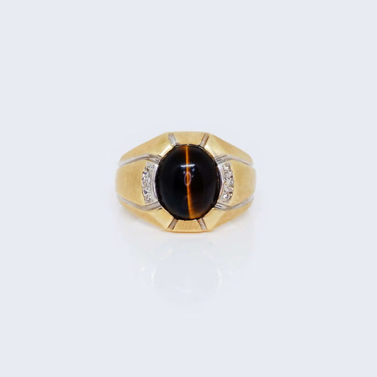 10K OJO DE TIGRE BROWN DIAMOND