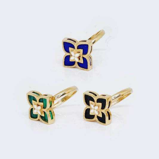 14K Gold Vintage Unique Clover Design Ring