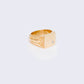 14K Cubic Zirconia Signet Ring