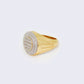 14K Round & Baguette 0.97ct Diamond Ring