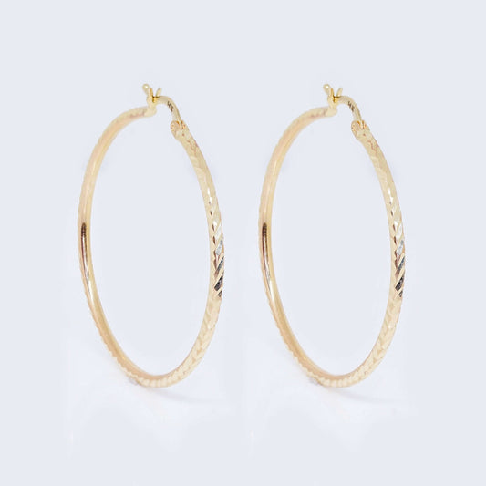 14K Gold Classic Hoop Earrings