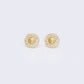 10K Cubic Zirconia Pave Medusa Stud Earrings