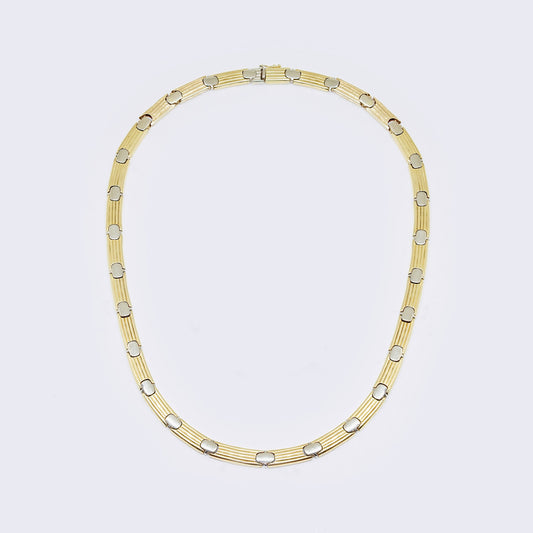 14K Two-Tone Multi Dots Chocker