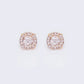 14K Cluster Round 0.26ct Diamond Stud Earrings