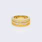 14K 1.82ct Diamond Five Row Band