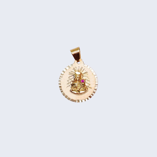 14K Gold Saint Barbara Pendant Charm