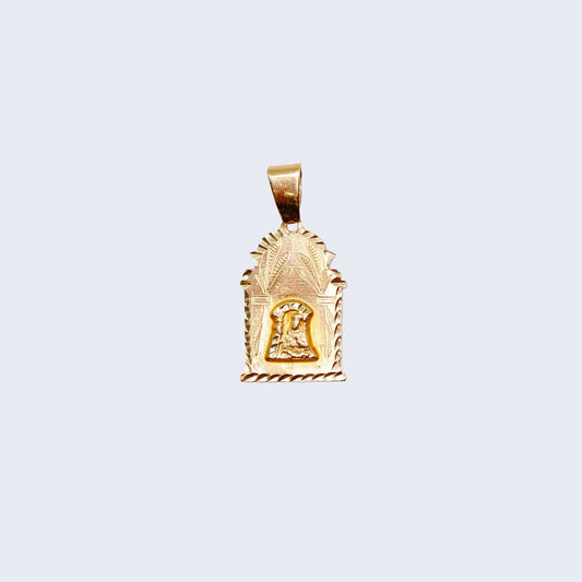 14K Gold Religious Figure Pendant Charm