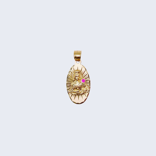 10k Gold Saint Barbara Pendant Charm