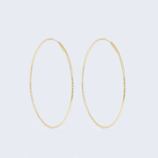 14K Gold Classic Hoop Earrings