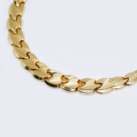 14K Women's Solid Gold Statement Necklace