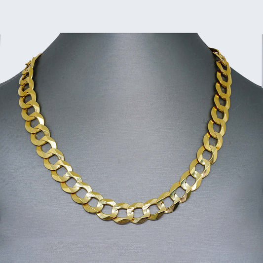 14K SOLID YELLOW GOLD CUBAN