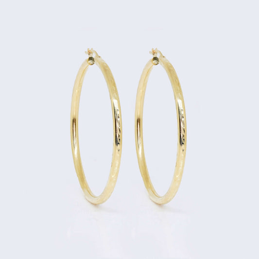 14K Gold Classic Hoop Earrings