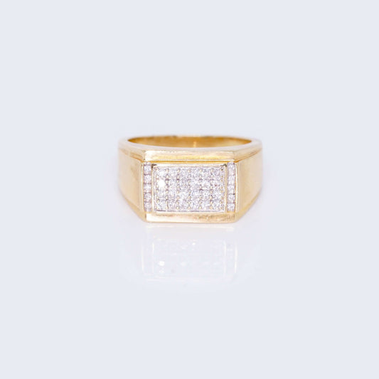 14K DIAMOND YELLOW & WHITE