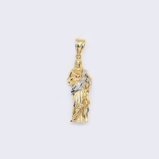 14K 2-tones Jesus Christ Pendant